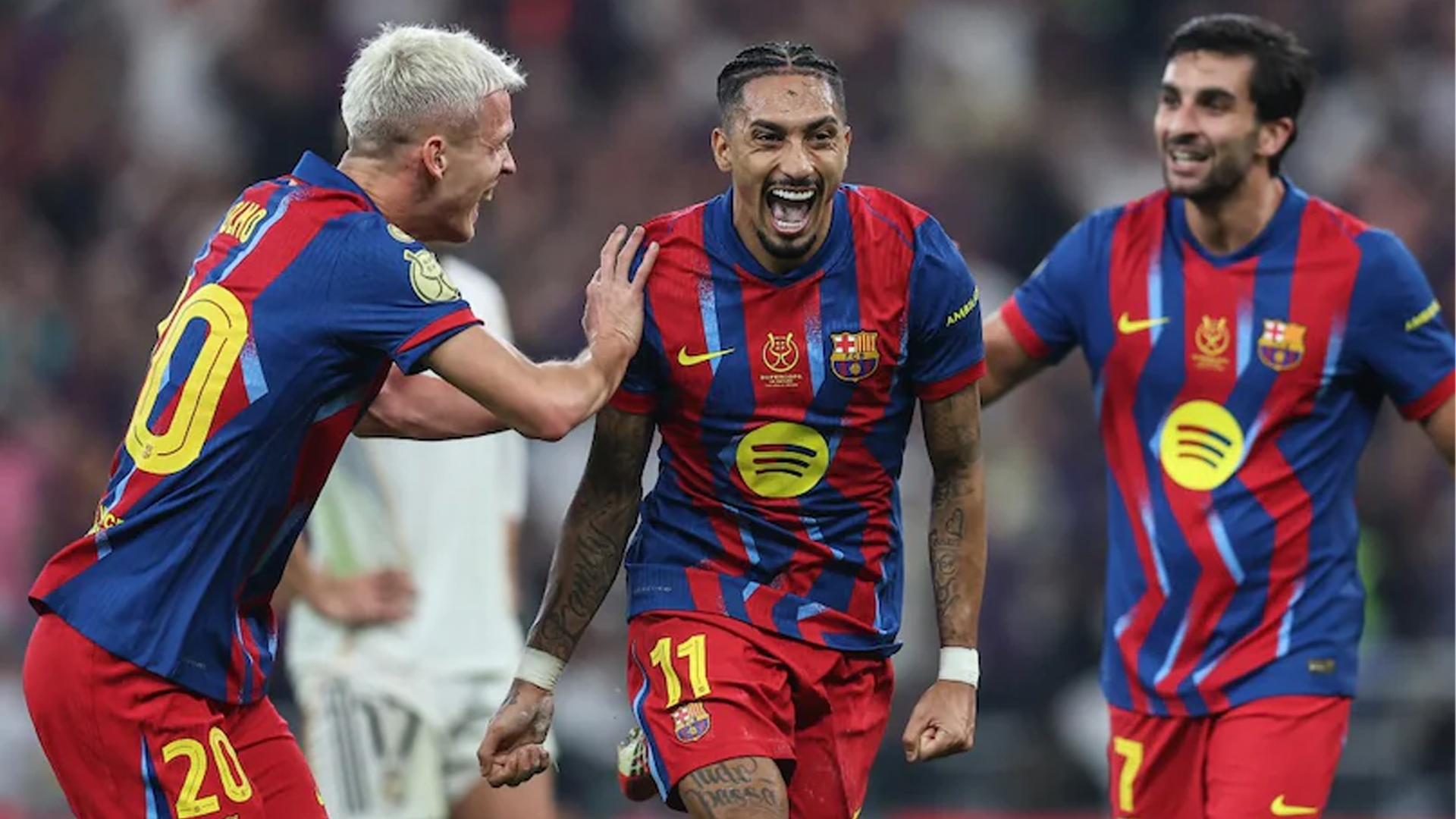 রাফিনহার জোড়া গোলে চ্যাম্পিয়ন বার্সেলোনা